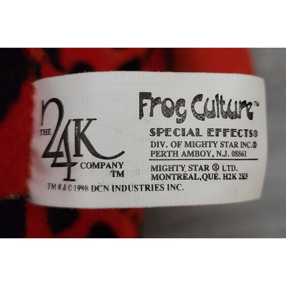 VTG 1998 The 24K Co Frog Culture Special Effects Red Dart Poison Tree Frog Plush - Picture 8 of 12
